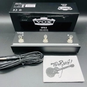 Vox VFS3 3 Button Footswitch for Mini Go Amps w/ Connecting cable genuine New - Picture 1 of 9