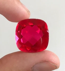 29.30 Cts Pigeon Blood Ruby, Top Quality Ruby Doublet Gemstone - Picture 1 of 6