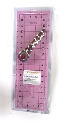 Fiskars 195222 Rotary Cutting Set w/ 6" x 18" Cutting Mat & 45mm Rotary Cutter - Image 1 of 4