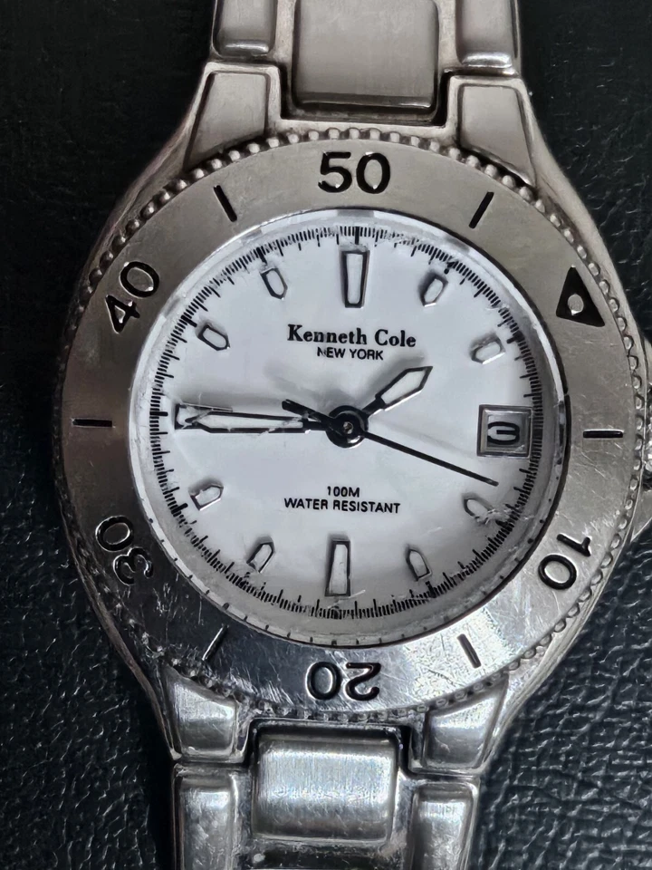 Kenneth Cole KC4095 Damas Reloj Cuarzo Fecha Bisel Giratorio Nueva Batería Funcionando  Foto 1 de 4