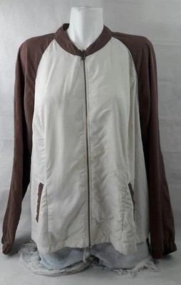 Lans Bryant женщин кремовый / коричневый молнии куртка 2 x контейнер 23 #6 - Изображение 1 из 4