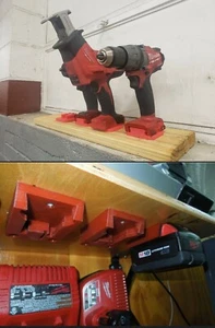 M18 Tool Battery COMBO Holder Mount Dock For Milwaukee 18V   - Picture 1 of 2