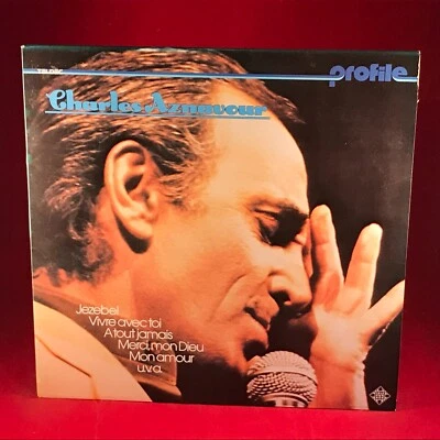 CHARLES AZNAVOUR Profile 1977 German vinyl LP Telefunken 6.24020 Jezebel - Image 1 of 4