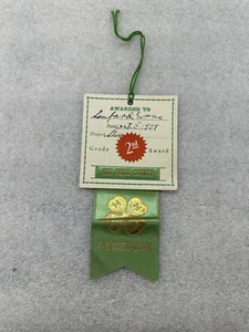 old 4-H Club Award Ribbon from NEZ PERCE COUNTY Idaho for Sheep 2nd Place - 1939 - Picture 1 of 2