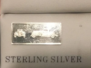 Chrysler Franklin Mint Mini Ingot 925 Silver Classic Car Museum 2.5 Gram - Picture 1 of 3