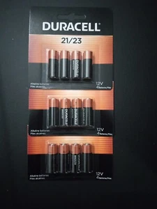 3X 4 Pack Duracell A23 12 Volt Batteries 21/23 GP23 23A 23GA, 12 count total - Picture 1 of 2