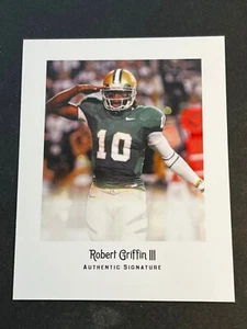 2012 Leaf Legends BLANK BACK PROOF MISSING AUTO 2 PIECES Robert Griffin III - Picture 1 of 4