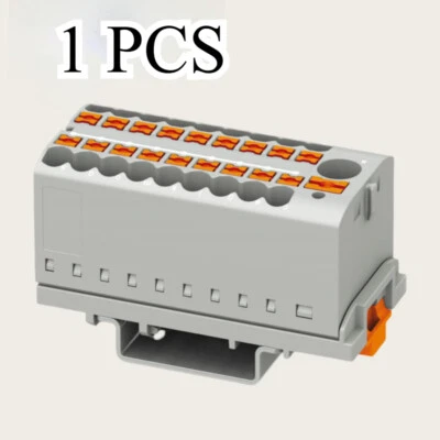 1PCS NEW Phoenix 3273110 PTFIX 6/18X2.5-NS35 GY Wiring Board 690V 24A Gray - Image 1 of 4