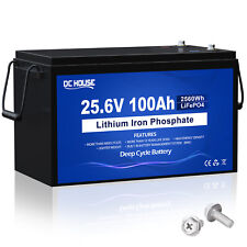 24V 100Ah LiFePO4 Lithium Battery Rechargeable Battery BMS for Solar RV