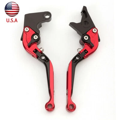 Palancas de embrague de freno plegables rojas para Honda CBR600 F2, F3, F4i 1991-2007 CNC Foto 1 de 4