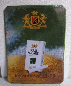 Anuncio de cigarrillo Premier vintage de cuatro cuadrados. Tablero de letreros coleccionable - Imagen 1 de 5