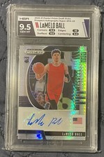LaMelo Ball 2020 Panini Prizm Draft Picks Prospect Autograph Hyper Prizm HGA 9.5