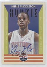 2012-13 Panini Past & Present Signatures Khris Middleton #178 Rookie Auto RC