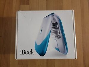 Vintage Apple IBOOK G3 Clamshell Blueberry Laptop W Box
