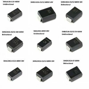 TVS SMD Transient Suppressor Diodes 400W 600W 5-40V Bidirectional/Unidirectional - Picture 1 of 47