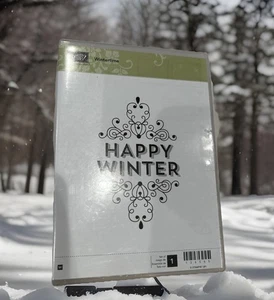 STAMPIN' UP!  Sello de goma de madera de Navidad de invierno cotización retirada invierno - Imagen 1 de 3