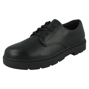 CLARKS Lorcam Loop Y Scarpe Da Scuola Per Ragazzi Con Lacci - Picture 1 of 10