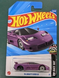 Hot Wheels FACTORY ERROR CAR 1994 Bugatti Eb110 SS HW Race Day 1/1 Super RARE - Picture 1 of 3