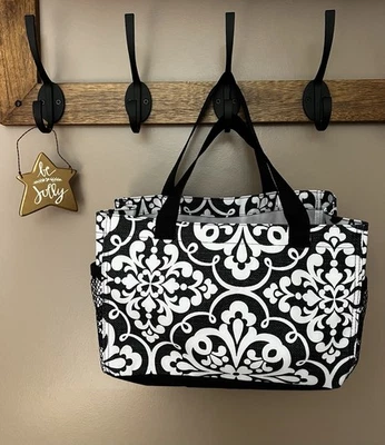 Thirty One ALL IN Mini Organizador Bolso de Mano 31 Regalo Medley Medley Negro Blanco Foto 1 de 4