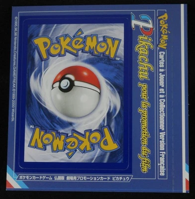 Pokemon Card Pikachu #4 Glossy French Gotta Magazine Promo 2000 Unpeeled - Image 1 of 4