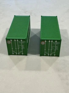 TWO WALTHERS 949-8001 MAERSK SILVER CONTAINER 20 feet - Picture 1 of 3