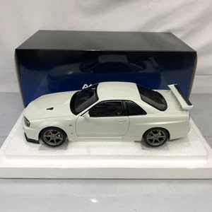 AUTOart 77406 1/18 Nissan Skyline GT-R R34 V-Spec II RHD White Pearl Diecast - Picture 1 of 7