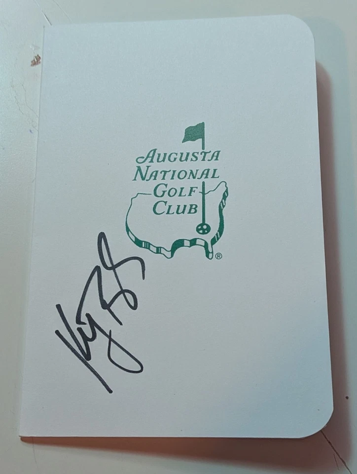 Keegan Bradley Signed Augusta National Scorecard Autographed JSA COA Masters - Image 1 of 1