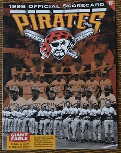 Tarjeta de puntuación oficial de los Piratas de Pittsburgh 1998 - Imagen 1 de 2