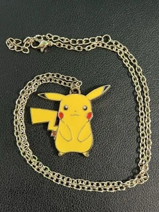 2014 Pokémon Pikachu Necklace Pendant Charm Jewelry Gold Tone Clasp - Picture 1 of 7
