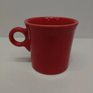 Taza de café Fiestaware mango de anillo tórico Fiesta Ware rojo escarlata Homer Laughlin - Imagen 1 de 4