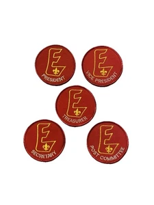 Explorer Position Patch x 5 President Vice President Treasurer Secretary ect BSA - Picture 1 of 2