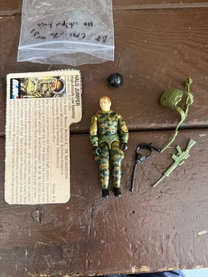 Tarjeta de archivo de figura Ripcord v1 1984 de colección GI Joe 3,75 ARAH 100 % completa Foto 1 de 2