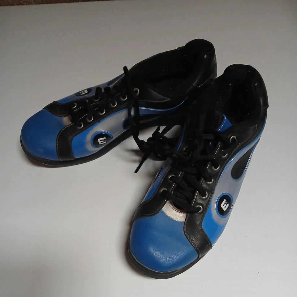 Zapatos de Bowling Etonic Perfect Slide Talla 7 Negro Azul Llamas Unisex Foto 1 de 3