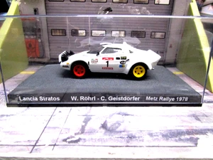 LANCIA Stratos HF Rally DRM 1978 Metz #1 Röhrl Rodenstock RICOSTRUZIONE IXO 1:43 - Foto 1 di 5