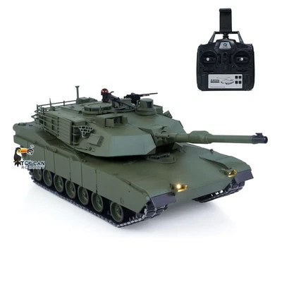Full Metal TOUCAN 1/16 RC Tank 3918 Abrams M1A2 Model RTR Vehicle Smoke System - Image 1 of 4