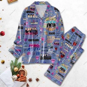 Nsync Pajamas Set Nsync Thick Pajamas Nsync Band Holiday Pajamas Nsync Womens - Picture 1 of 4