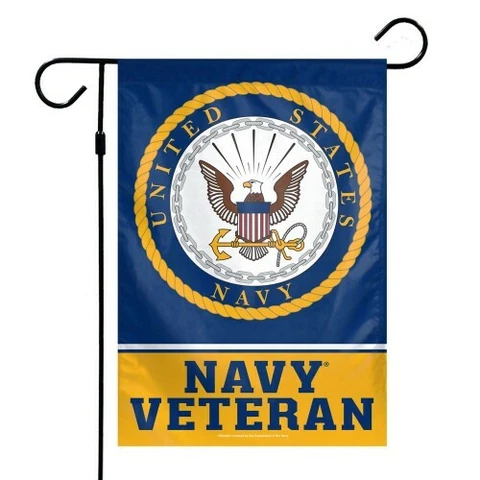 United States Navy Veteran 12.5 X 18 GARDEN FLAG 12"X18"  OUTDOOR RATED Cover