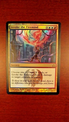 FOIL Invoke the Firemind - LP Lightly Played, Guildpact, English, MTG Magic EDH - Image 1 of 2