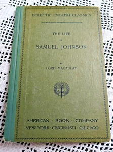 1895-ECLECTIC ENGLISH CLASSICS THE LIFE OF SAMUEL JOHNSON-BY LORD MACAULAY - Picture 1 of 7