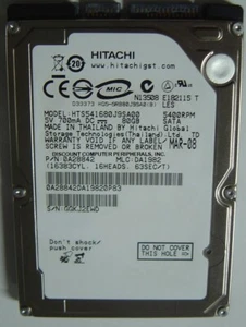 NEW 80GB Hitachi SATA 2.5" 9.5MM hard drive HTS541680J9SA00 NOS USA Seller - Picture 1 of 1