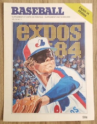 Official PETE ROSE 4000 Hit MLB Game Day Scorecard Program 4/13/84 Unscored RARE - Image 1 of 4