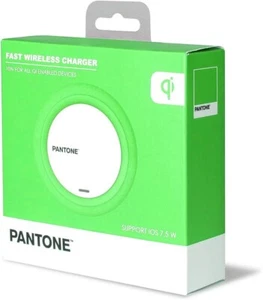 New Pantone Universe PTWC001P 10W Universal Green Qi Wireless Cellphone Charger - Picture 1 of 3