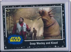 Star Wars JTTROS Black #/D /199 Parallel Base Card #102 Snap Wexley and Klaud - Bild 1 von 1