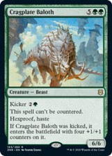 4x Cragplate Baloth - Foil NM-Mint, English Zendikar Rising MTG Magic