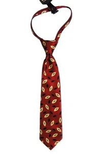 Imp Originals Boys' Polyester Novelty Zip-Up Neck Tie Red Multi 2 1/2" x 12" - Picture 1 of 2