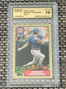 Rafael Palmeiro: 1987 Topps Future Stars Rookie #634 MGS 10 Gem Mint - Bild 1 von 1