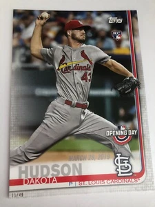 2019 Topps Opening Day Jumbo 5x7 Dakota Hudson Cardinals RC 116 01/49 - Picture 1 of 1