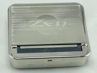 Deluxe Steel Non-Filter Cigarette Hand Roller Rolling Machine Auto Roll Box 2122 - Image 1 of 2