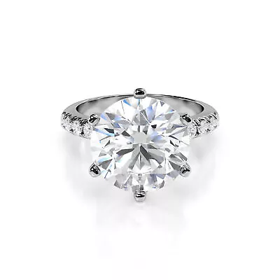 Diamond Engagement Ring VVS2 E Round 3.25 Ctw Lab Created IGI Certified Special - Image 1 of 4