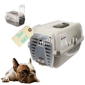 2x Hundebox Transportbox Katze Katzentransportbox Hundetransportbox Transportbox - Bild 1 von 6